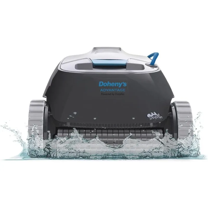 Limpiador Robótico Automático para Piscinas Dolphin Advantage, Escala Paredes, Cepillo Activo, Ideal para Piscinas Enterradas