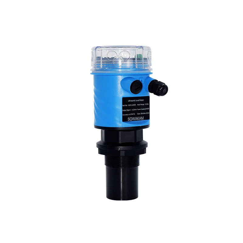 Ultrasonic Water Level Sensor Wireless Distance 0-25m Meter 4-20mA RS485 Output Ultrasonic Water Tank Level Meter