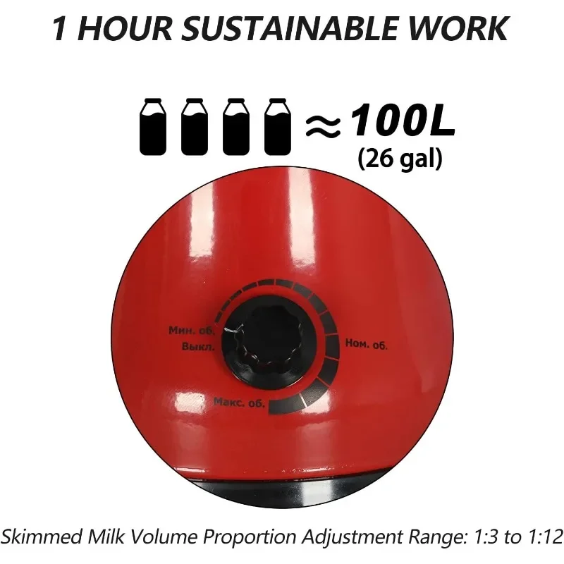Authentizität garantieren. Milchcreme-Zentrifugalabscheider, elektrischer Sahneabscheider, Edelstahl, 100 l/h, Ziegenkuhmilch-Abscheider