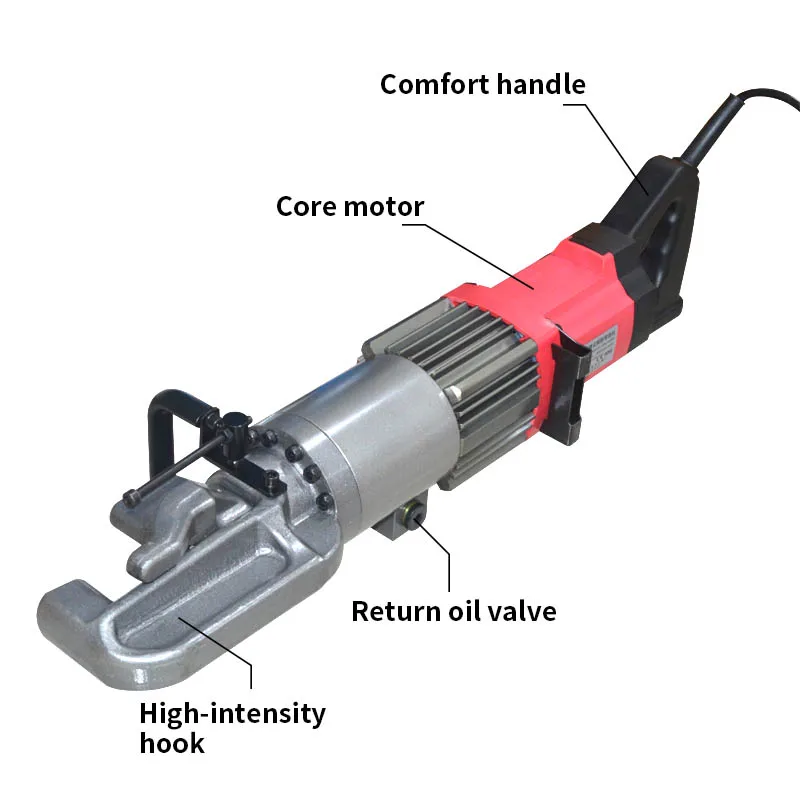 Portable Electric Steel Bending Machine 220V 110V Rebar Bending Hydraulic Machine Bendable Bar Diameter 4-16mm