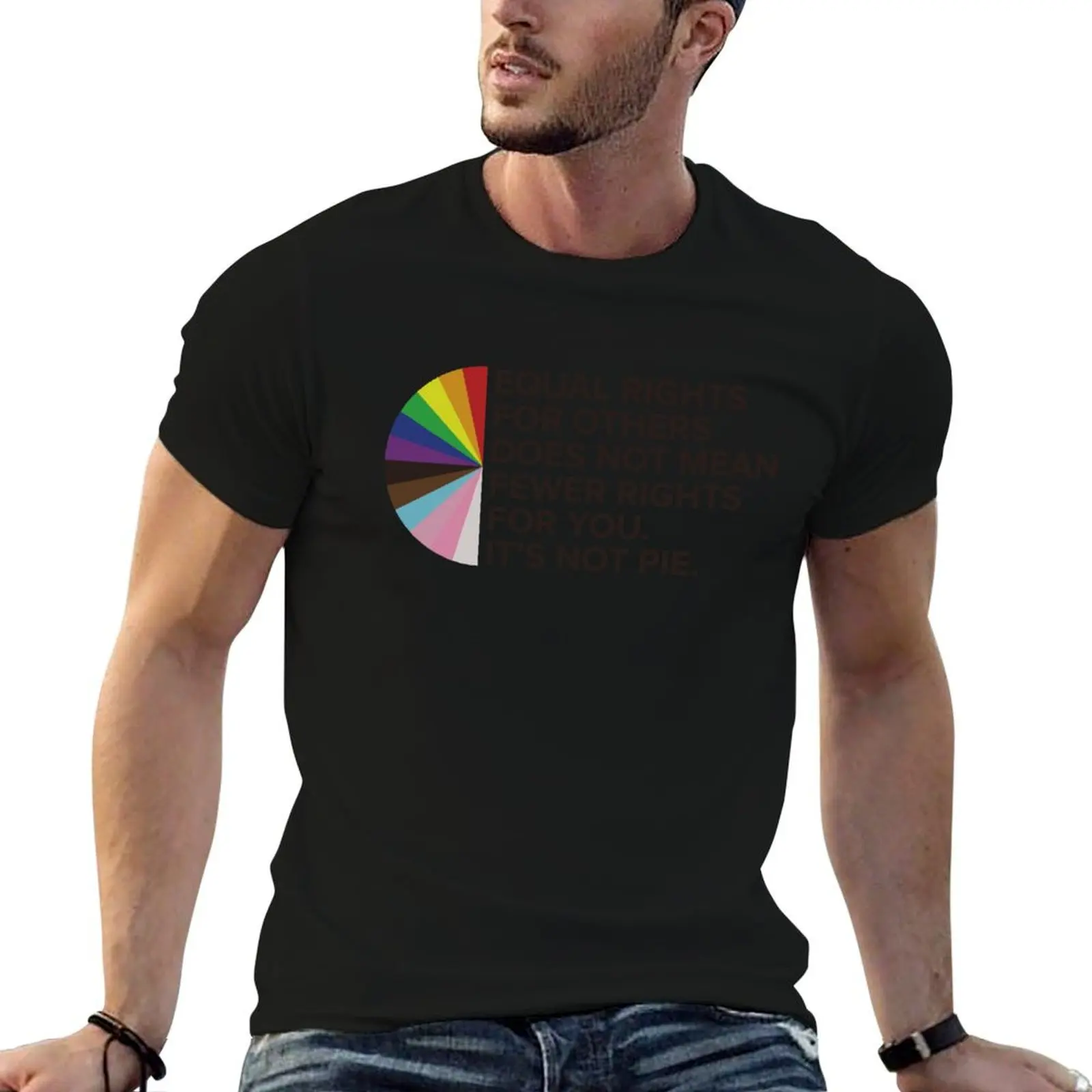 Inclusivity LGBTQIA+ Ally t Equal brand t shirts 100% T-Shirt Rights Awareness cotton 100% luxury shirt Pride cotton men