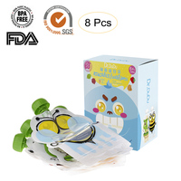 Double Zipper Breast Milk Bag BPA-Free Reusable Sealed Complementary Food Pouch Storage Bag Homemade Puree Pulp
