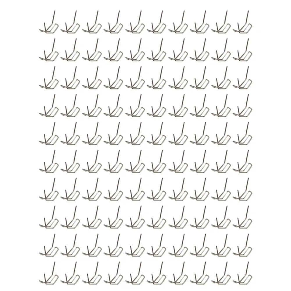 800pcs Precut Plastic Welding Staples 0.6mm-0.8mm Flat Shape Hot Staples Welding Rods Hot Wave Design Hot Wave Flat Staples