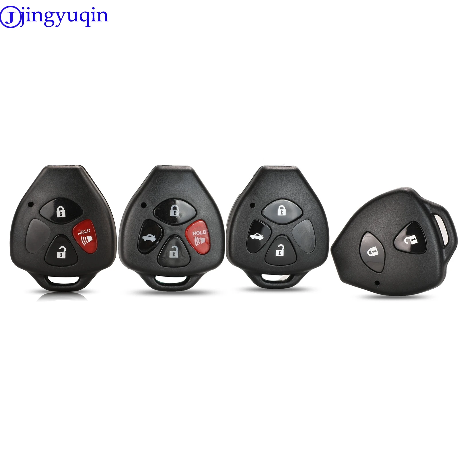 jingyuqin 2/3/4 Przyciski zdalnego kluczyka samochodowego do Toyoty Camry Corolla Avalon Venza Reiz RAV4 Crown Bez ostrza Etui na kluczyk