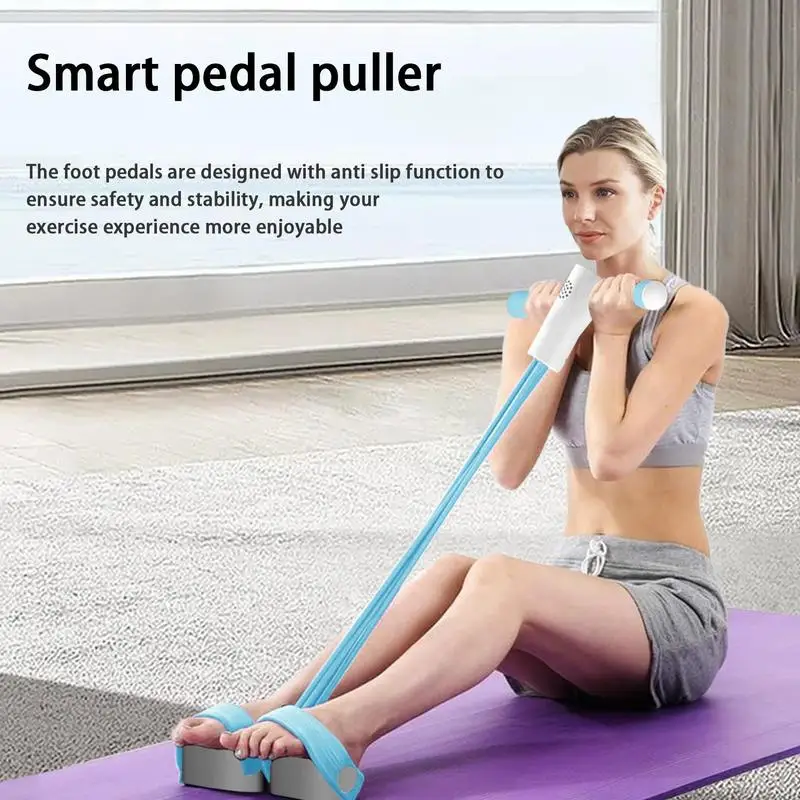 

Elastic Pull Rope Multifunction 4-tube Tension Rope Fitness Equipment Fitness Equipment For Abdomen For Stretching Slimming