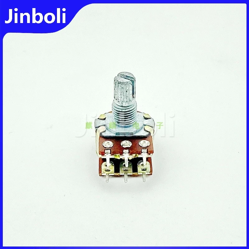 3PCS WTH148 16 Type 6-Pin Dual B1K Amplifier Audio Speaker Volume Potentiometer Flower Shaft Length 15mm