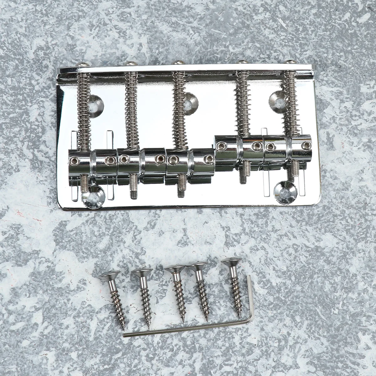 

Bass Bridge String Ukulele Musical Instrument Replacement Silver Guitar Strain Plate