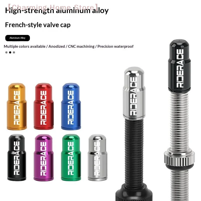 10Pcs Bicycle Tire Valve Cap Dustproof Lightweight Aluminum Alloy Road Bike Tube Tyre Gas Nozzle Cover For FV Presta