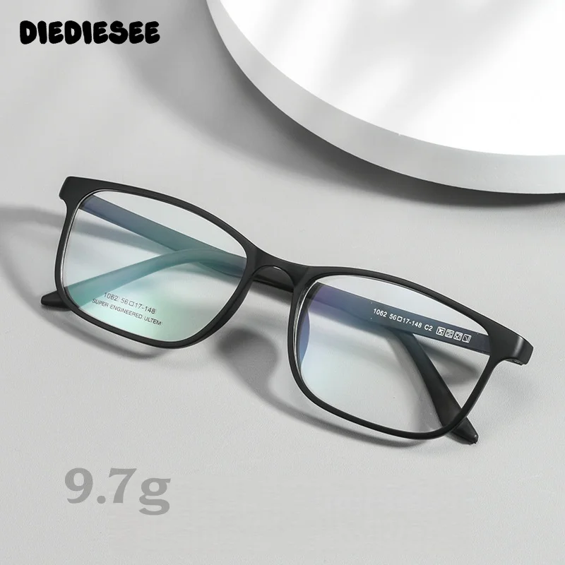 

DIEDIESEE New Ultra Light Anti Blue Light Men's Large Face Box Classic Casual Fashion Optical Prescription Glasses 1062S
