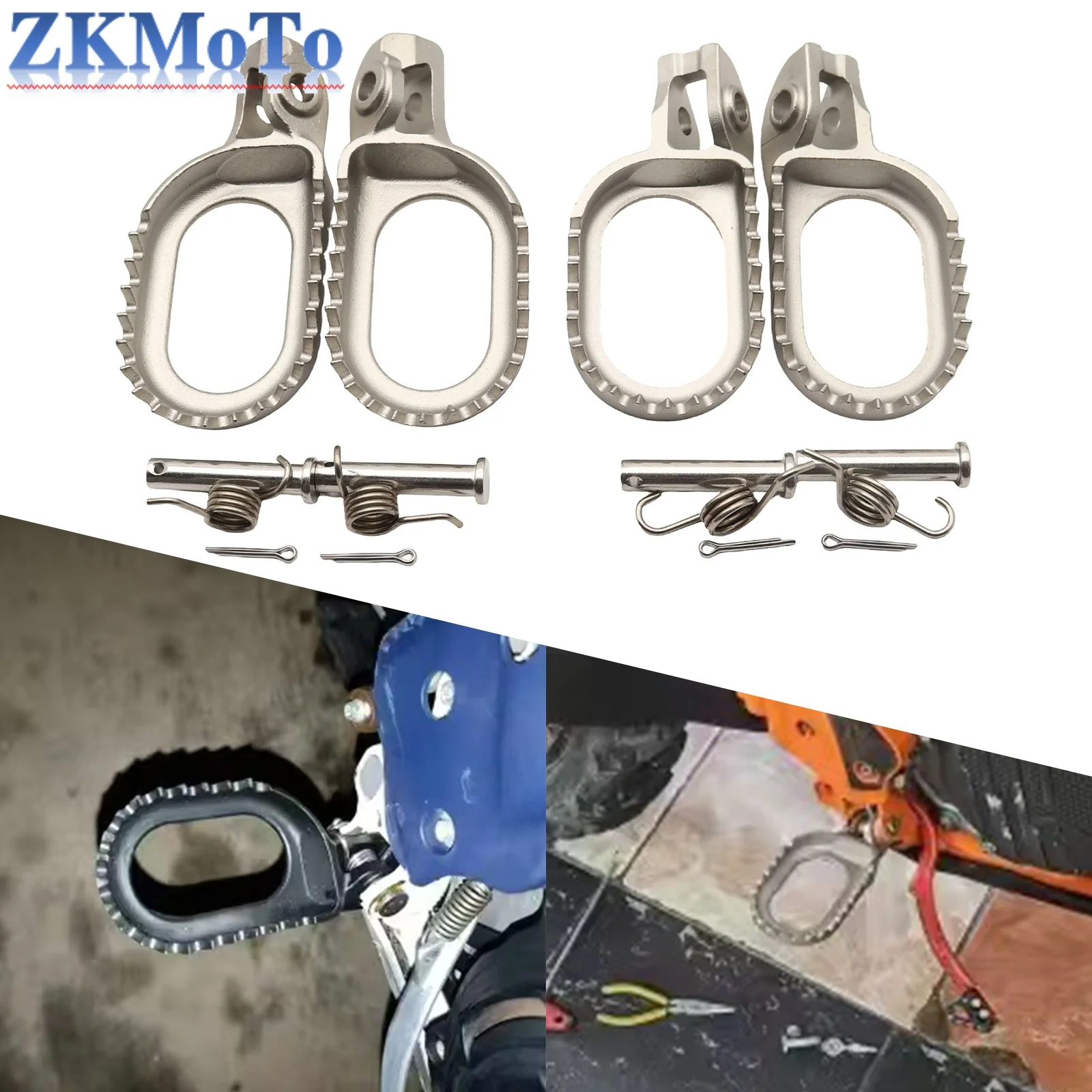 

Motorcycle Lowered 3mm Rear Set Stainless Steel Foot Pegs For KTM XC XCF SX SXF EXC EXCF XCW For Husqvarna TE FE TX FX 2017-2025