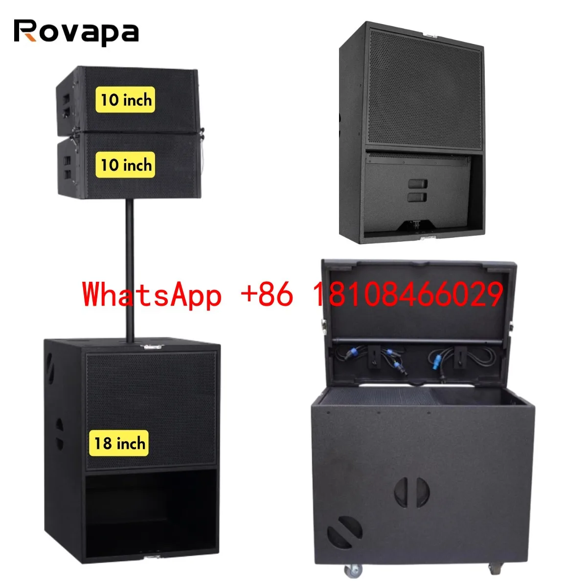 Active Line Array Speaker DSP Built-in Amplifier System Church Sound Reinforcement 3-Way Powered Speaker Venue Live Performance
