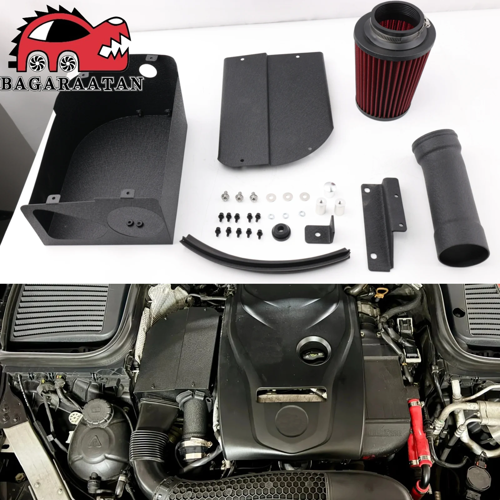 High Flow Performance Cold Air Intake Kit For Mercedes Benz W205 C-Class W213 E-Class C180 C200 C300 E200 E300