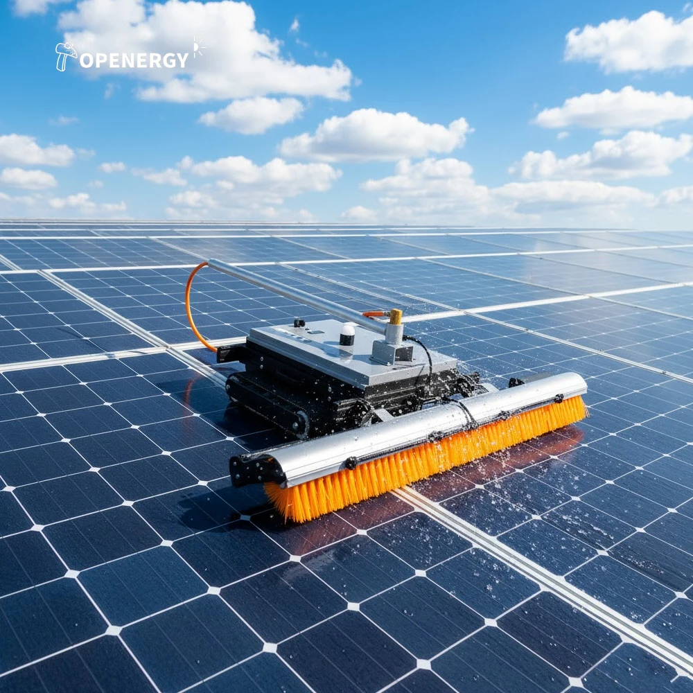 Solarpanel-Reinigungsroboter WSE-R01 - 150-200m Fernsteuerung, Absturzsicherung, Geländegängig, Automatischer Betrieb