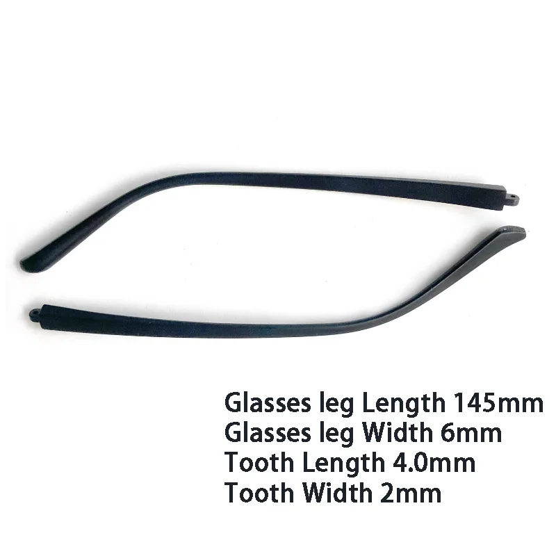 1 Pair Straight Teeth Glasses Arm Universal TR90 Tooth Thickness 2mm Eyeglasses Frame Replacement Repair Eyewear Accessories