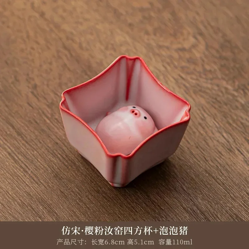 

Ceramic Mug With Pig Inside Cute Bubble Spitting Animal Design Tea Coffee Cup For Daily Drinking Home Decor Fun Gift