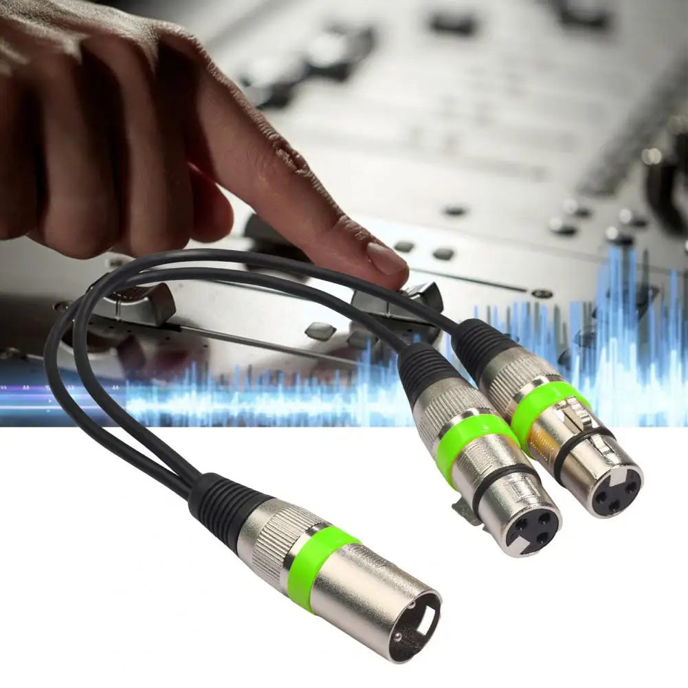 Cavo audio durevole Trasmissione bilanciata in lega di zinco Cavo audio XLR maschio a XLR femmina 2 in 1 di alta qualità