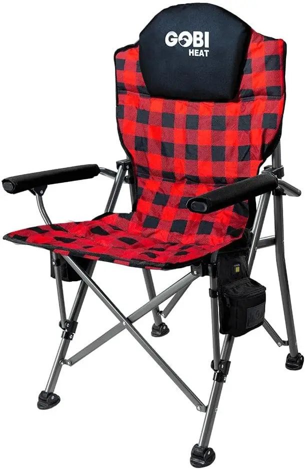 Heated Camping Chair  9 hrs of Heat  with Battery & Charging Cable 3 Heat Settings