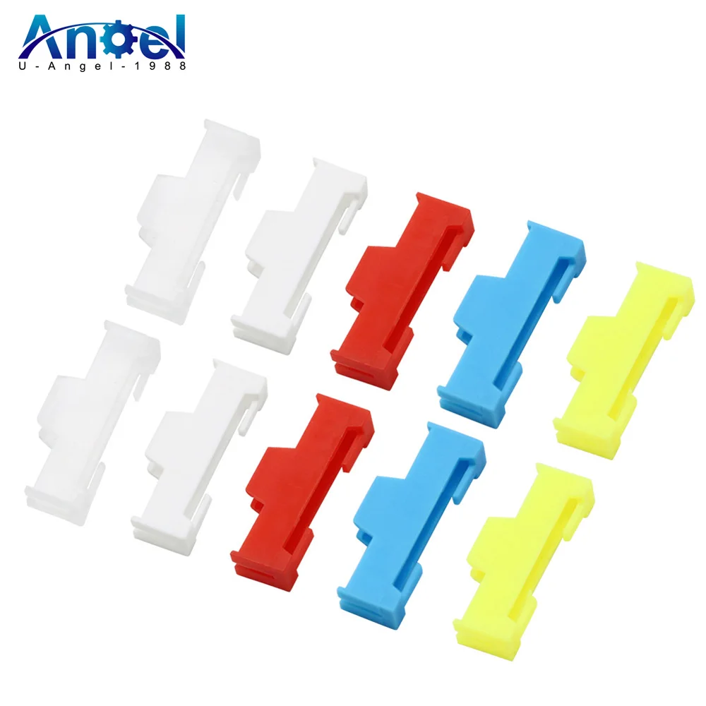 50pcs/lot Servo Extension Cable Buckle Clip Plastic Servos Cord Fastener Jointer Plugs Fixing Holder for DIY RC Airplane Parts