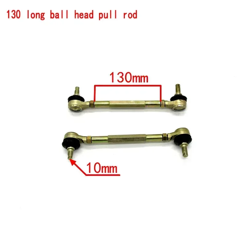 2pcs 100MM-190MM M10 Steering Shaft Tie Rod with Tie Rod Ball Joint  for 4 wheel kart modification  ATV Quad 50cc-250c