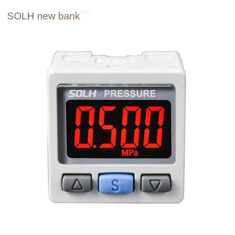 Imagem -04 - Vacuum Digital Display Pressure Switch Alta Precisão Pressure Gauge Pressão Positiva e Negativa Ise30a Zse30a Pneumática