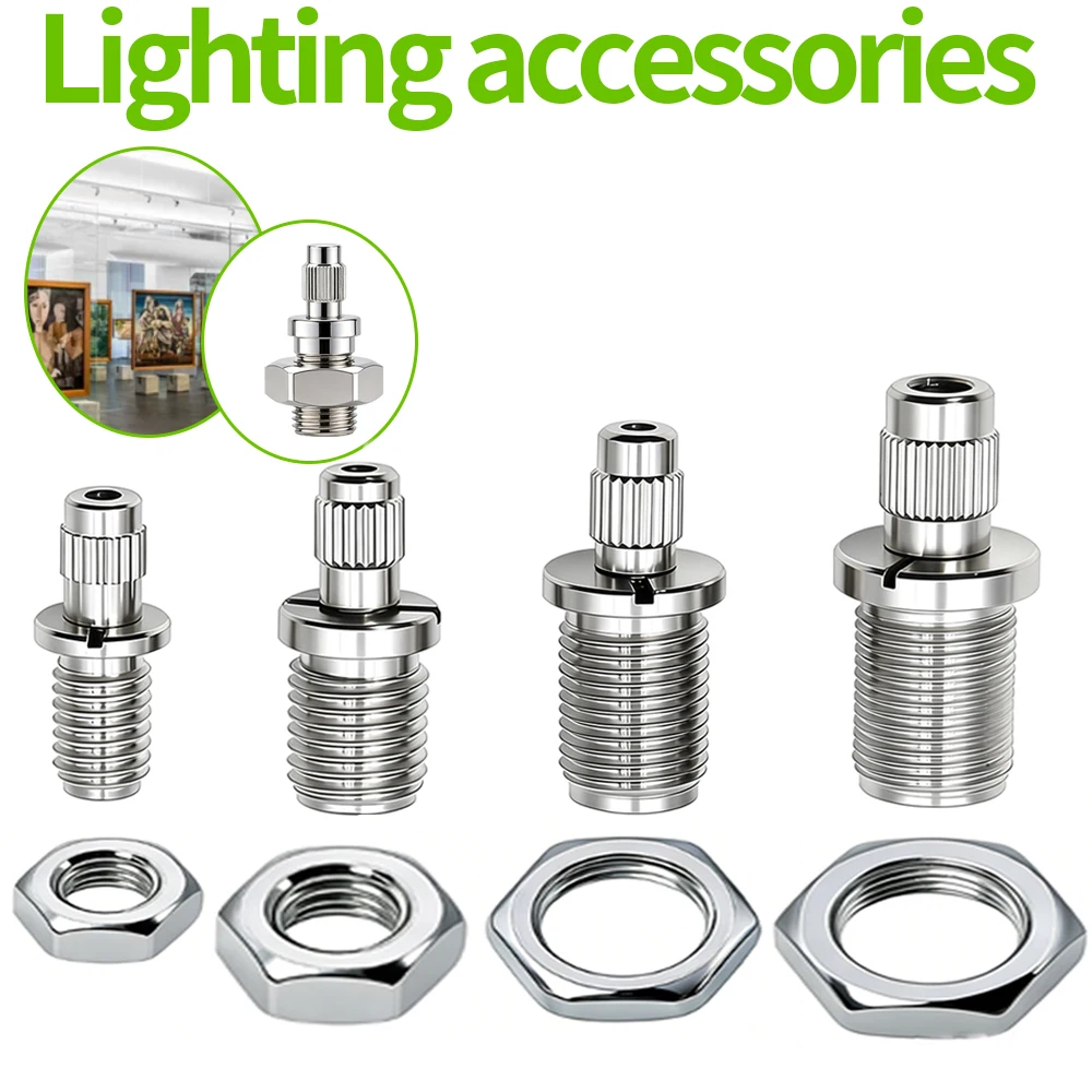 Lockable And Adjustable Copper Tension Head With lock Suitable For0.3-3mmSteelWire Rope Used For Chandelier Lighting Accessories