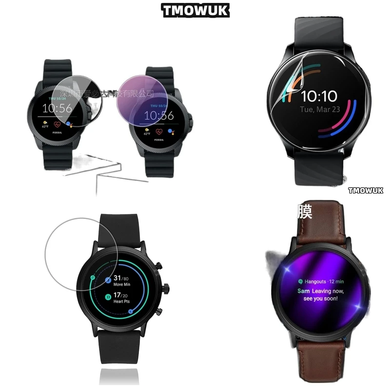 

For FOSSIL Gen 5 5E 6 42MM 44MM - Anti-Scratch 9H Ultra-Thin HD - Tempered Glass Screen Protector For Smartwatch