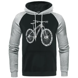 Mountain Bike Cycling Hooded Bicycle Amazing Men Hoodie Loose Oversized Sweatshirt Casual Raglan sleeve Sportswears For Male