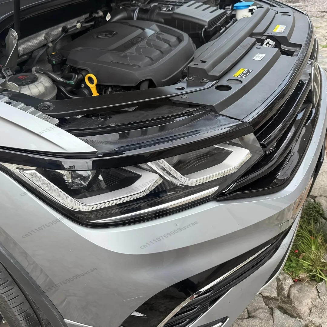ABS Front Headlight Eyebrow Eyelid Trim Protective Cover For Volkswagen Tiguan Elegance 2021 2022 2023 2024 Exterior Styling - view 3