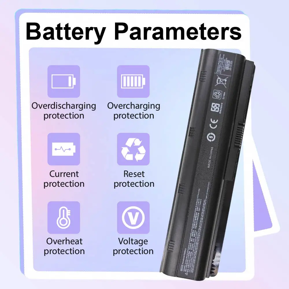 MU06 Laptop Battery for HP Pavilion G6 G7 G62 G72 G4 / 2000 Notebook PC / DV6 DV7 DM4 / Compaq Presario CQ32 CQ42 CQ43 CQ56 CQ57