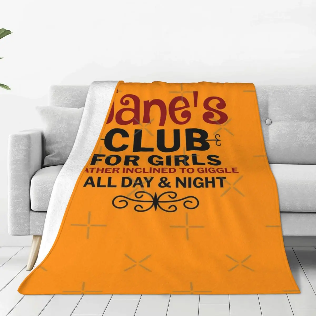 Jane's Club For Girls Rather Inclined To Giggle All Day Four Seasons  Blanket Air-Conditioned Room Can Be Laid Father's Day Gift