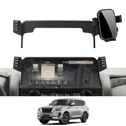 Car Mobile Phone Holder for Nissan Patrol 2023 2024 GPS Bracket Navigation Stand Auto Accessories