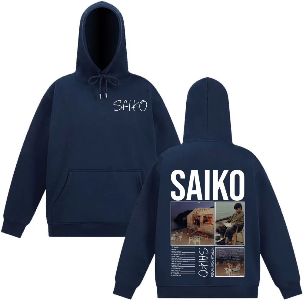 Customization Rapper SAIKO Natsukashii Yoru Album Tour 2025 Hoodie Men Women Harajuku Pullover Long-sleeved Hip-hop Sweatshirts