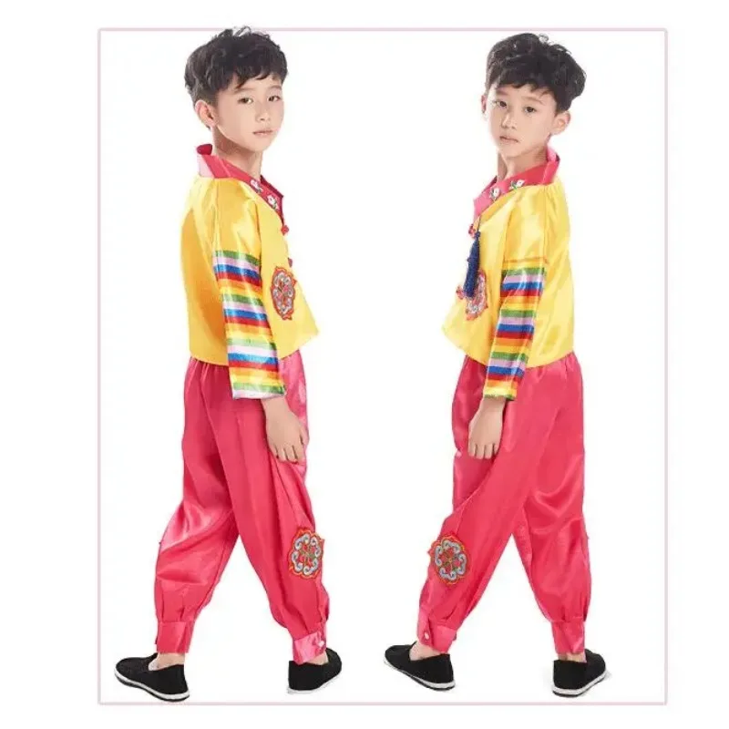

Spring Children Korean Hanbok Girl&Boy Stage Performance Costume Dance Dress Kids Tradition