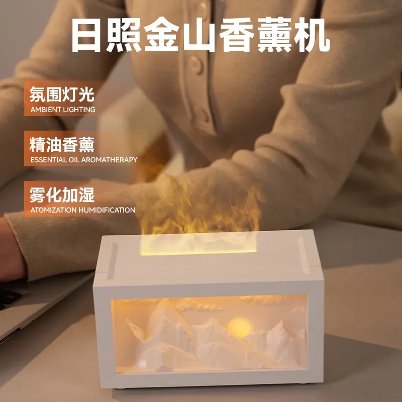 Cross-border New Desktop Aromatherapy Machine for Rizhao Jinshan Silent Smart Humidifier with Automatic Fragrance and Small