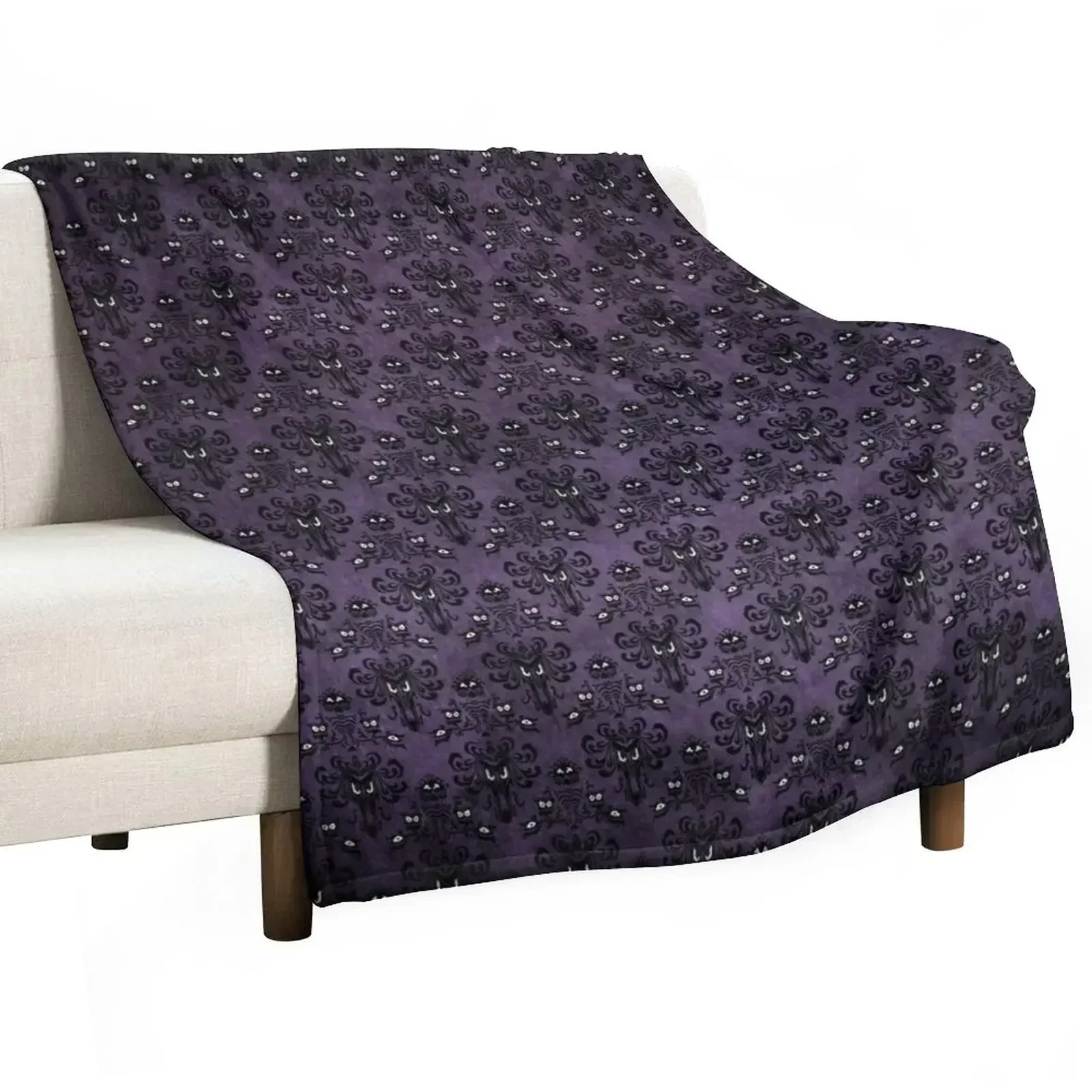 Haunted Mansion Wallpaper Throw Blanket Sofa Quilt Soft Big Blankets