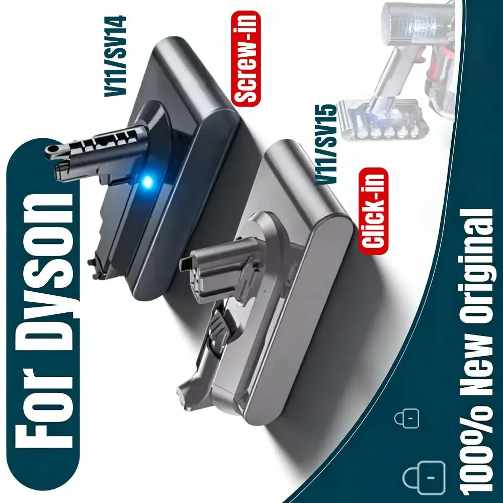 

25.2V 6000mAh For Dyson V11 SV14 SV15 Battery Serie Vacuum Cleaner Fluffy/Absolute Extra /Absolute/Animal Battery