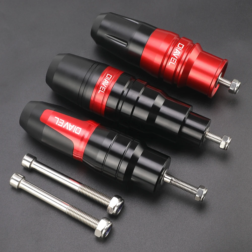 For DUCATI DIAVEL 1200 1260s XDiavel S 1260 Engine Crash Pad Frame Sliders Protector Exhaust Slider Crash Falling Protection