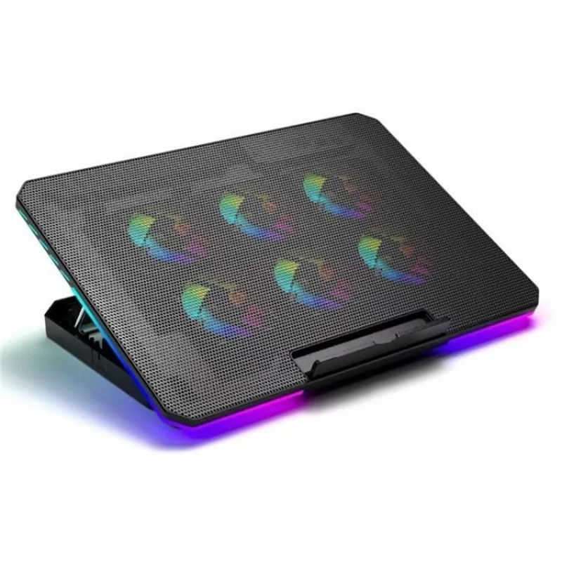 S  for X8 Foldable Laptop Cooling Pad 6 ARGB Fans Adjustable Height Stand