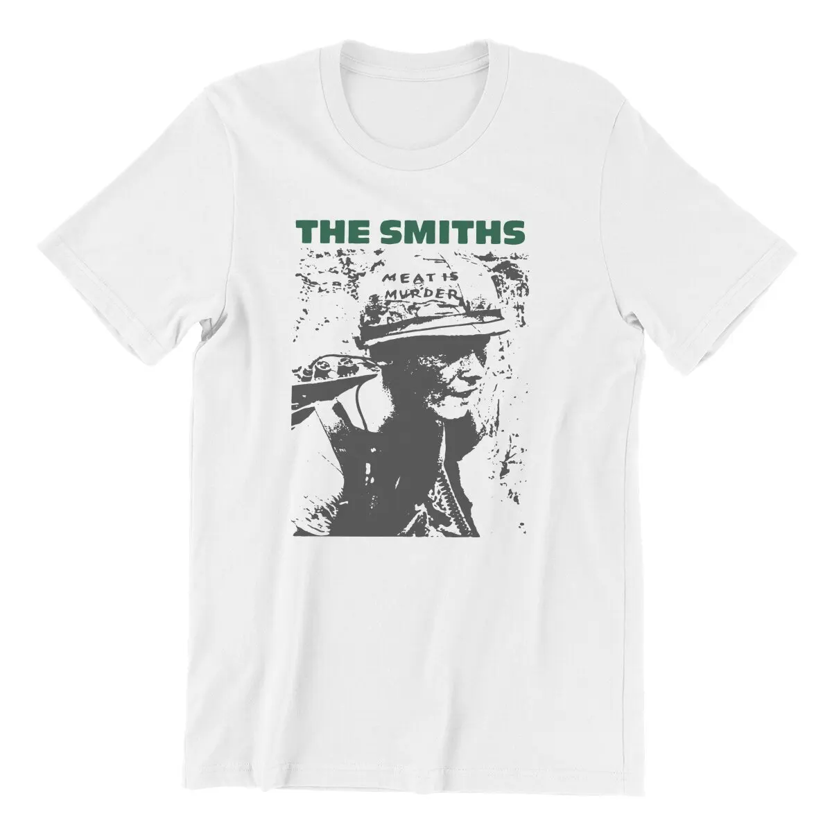 The Smiths Meat Is Murder Punk Rock Morissey  Men's T Shirts Tee Shirt Short Sleeve T-Shirt Pure Cotton Plus Size Clothes