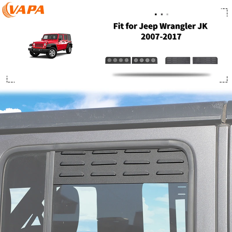 

Rear Window Louver Ventilation Panel For Jeep Wrangler JK 4-Door Version 2007-2017 Car accessories