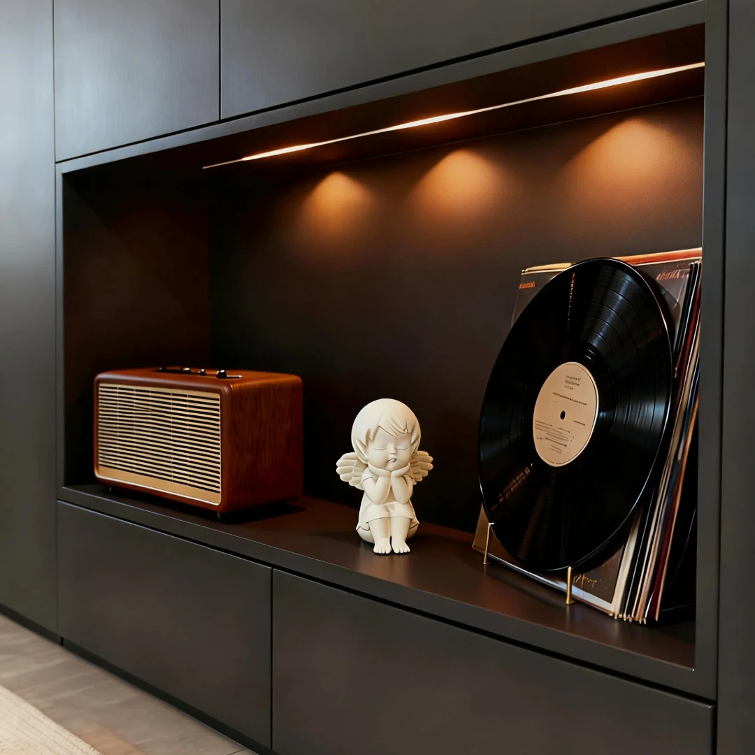 تمثال Angel Guardian الصغير المطبوع ثلاثي الأبعاد بتصميم فريد من نوعه لتزيين المنزل لسطح المكتب أو الحديقة