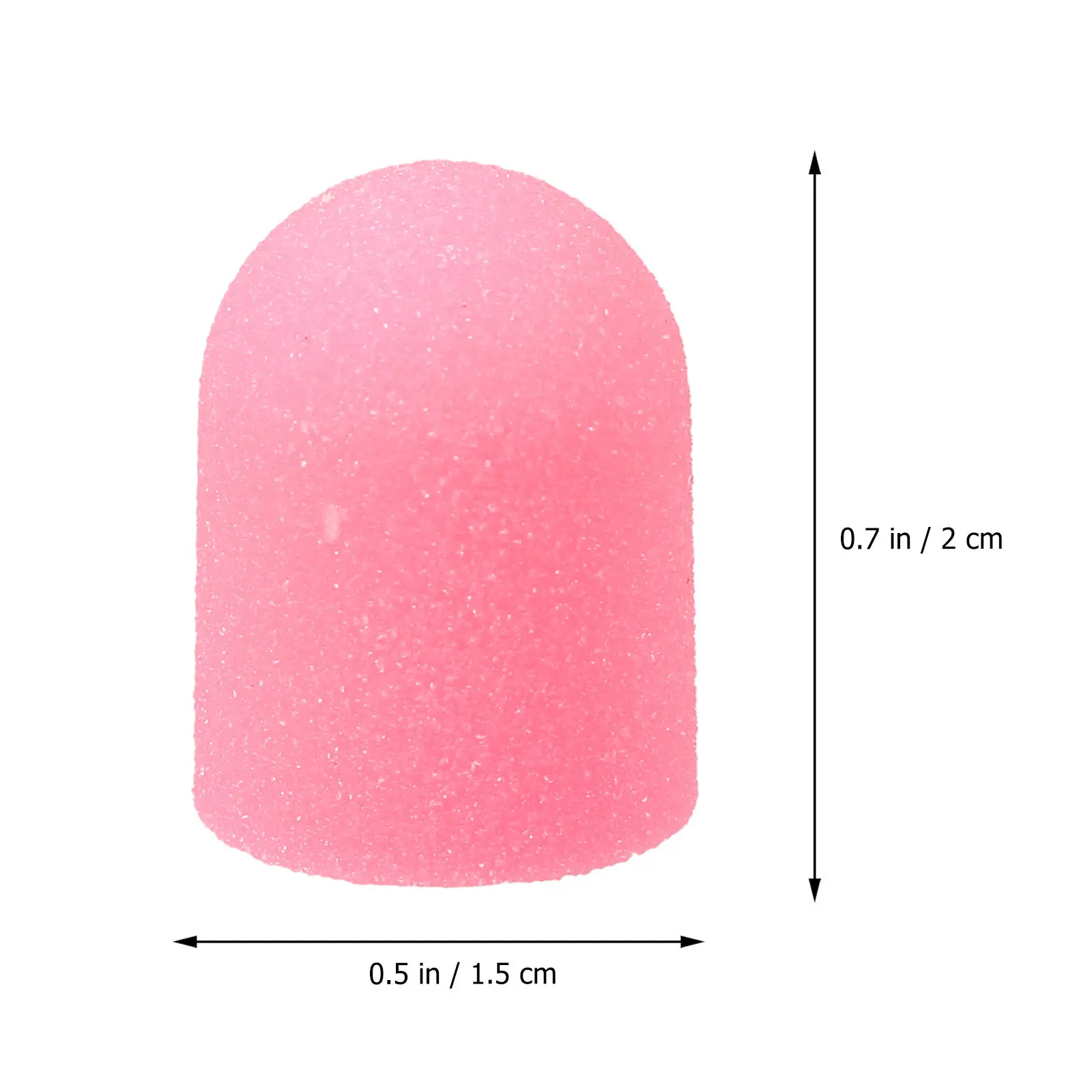 10pcs Nail Grinding Heads for Manicure – Heat-Resistant, Wear-Resistant, Rust-Proof Sanding Caps for Nail Art Polisher
