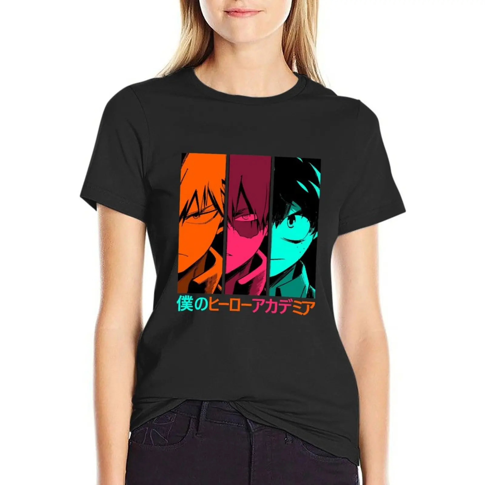 

Футболка Bakugo с графикой, летняя одежда, заготовки, топ для женщин