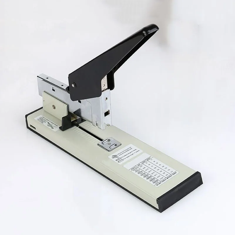 Effortless Heavy A4 Stapler Large Capacity Machine For Thick Financial Vouchers And Office File Binding