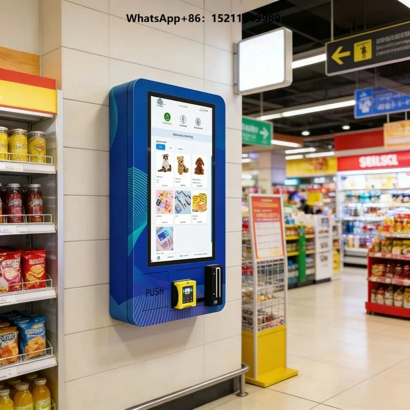 Wall Mounted Vending Machines for ZYN Cigarette with 32 Inch Touch Screen Age ID Verif. CE Certified SDK Enabled