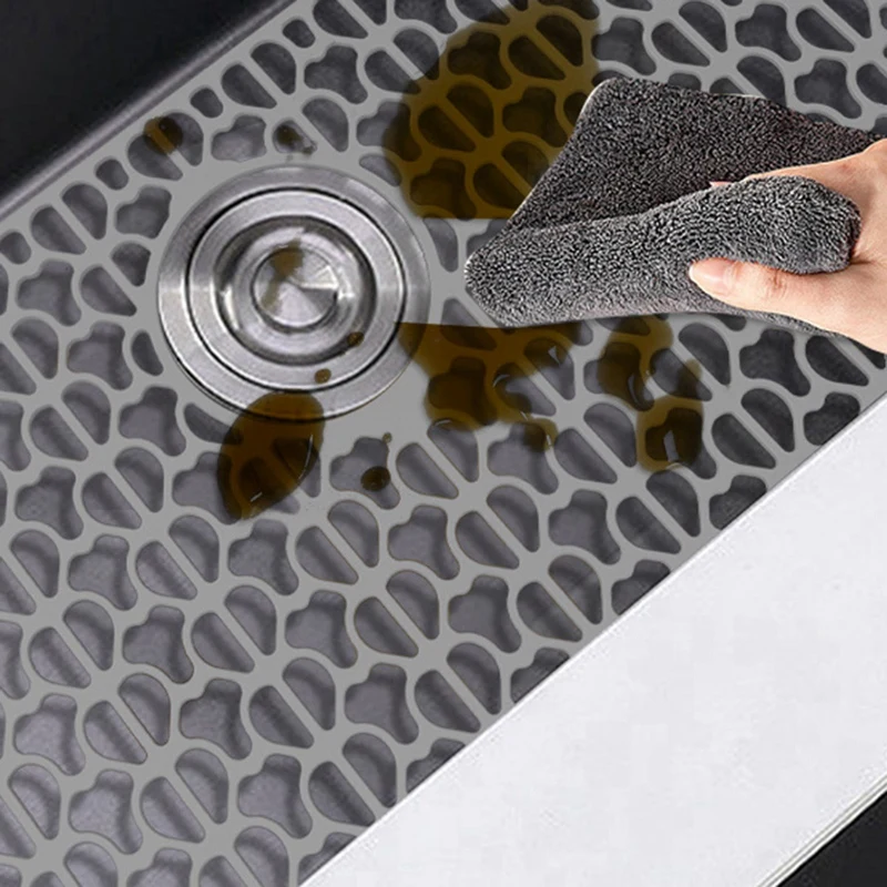 Silicone Sink Protectors For Kitchen Sink, 26Inch X 14Inch Sink Mat Grid For Bottom Of Stainless Steel Porcelain Sink