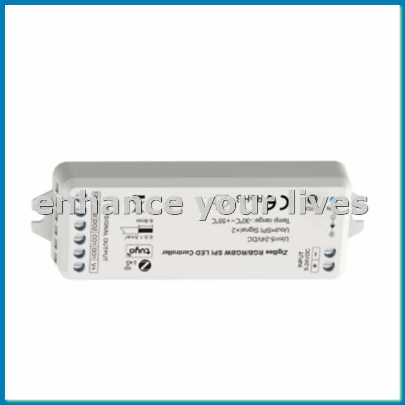 5V-24V Tuya Zigbee WiFi APP SPI LED Controller WZ-SPI Control 1000Pixel Led for WS2811 2812B SK6812 RGB/RGBW Strip Lamp-A28R