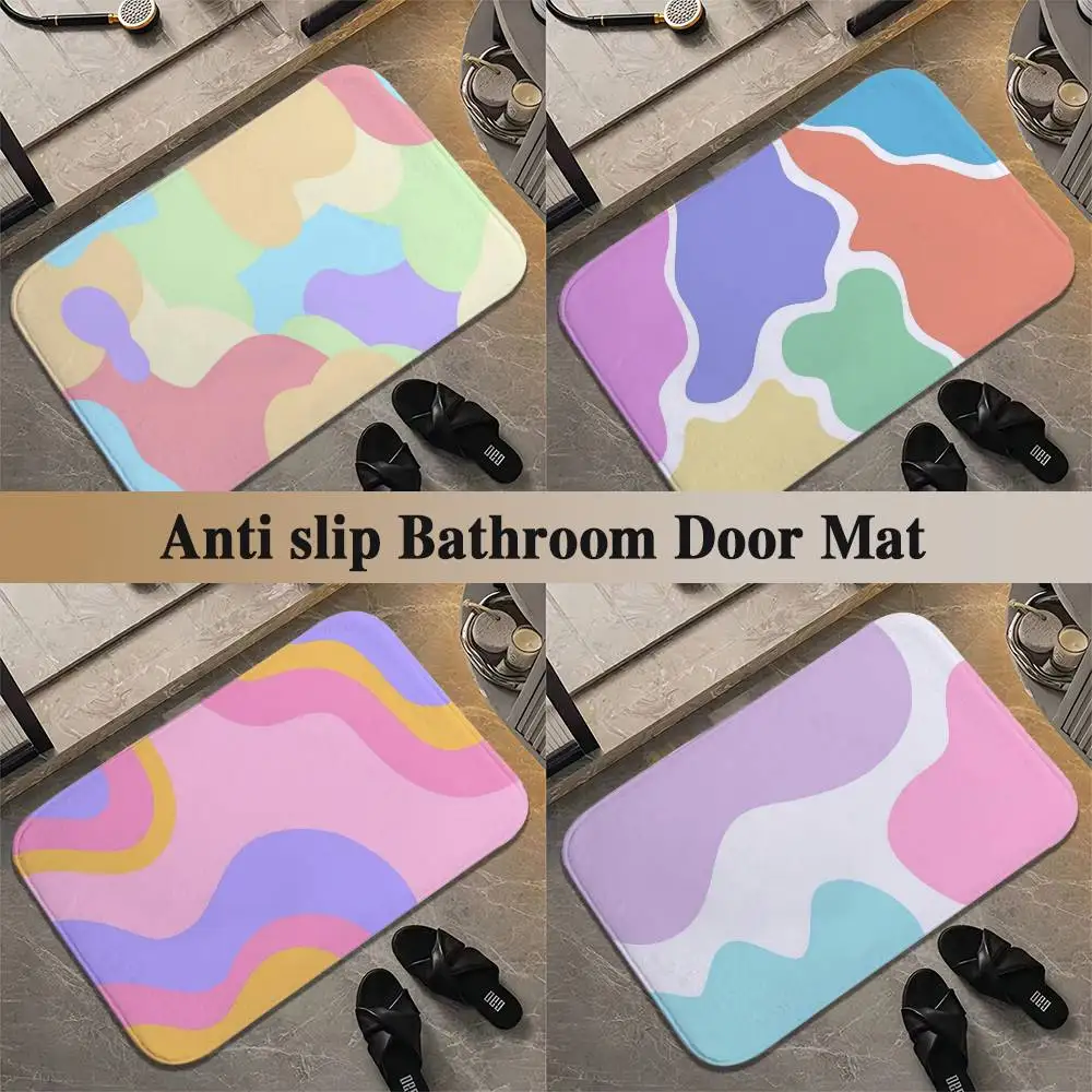 

Fondo De Colores Floor Mat Printed Large Carpets Living Room And Bedroom Carpets Bathroom Anti Slip Door MATS Small Carpets