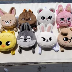 new Backpack 2024 Toy World Cute animals Rabbit dog chick pig stuffed plush backpack school bag for Children Backpack Bags Gift