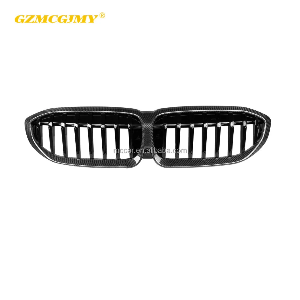 

Double line style 19-22 High quality dry carbon fiber car grille suitable for BMW 3 series G20 G21 G28 LCI car grills